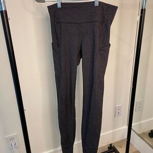 lululemon athletica Dark Charcoal High-Waist Leggings with Side Pockets